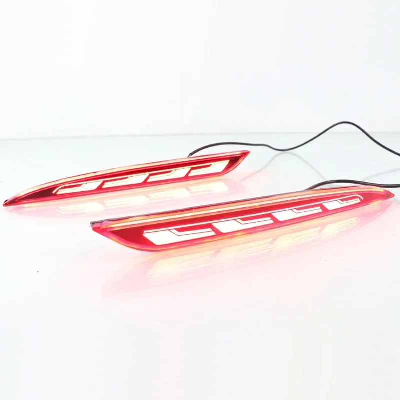 Car LED Rear Bumper Reflector For Tesla Model S 2012 - 2018 2019 2020 2021 Tail Light Signal Indicator Auto back Accessory
