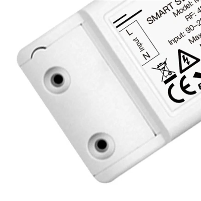 ABGR-External RF433 Кнопка радиочастотного переключателя Двойной переключатель управления 10А Простая установка