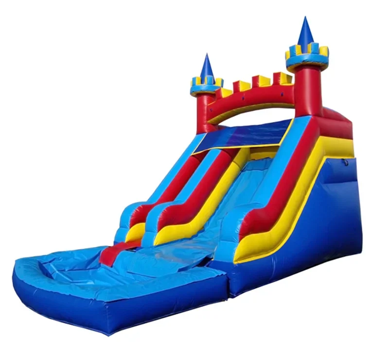 

Blow up Water Slide Inflatable Pool Backyard Small Inflatable Slide for Kids