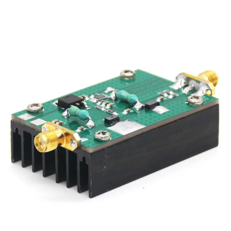 Penguat daya RF 35db 1MHz-700MHZ 3.2W HF VHF UHF pemancar FM + 15V DC