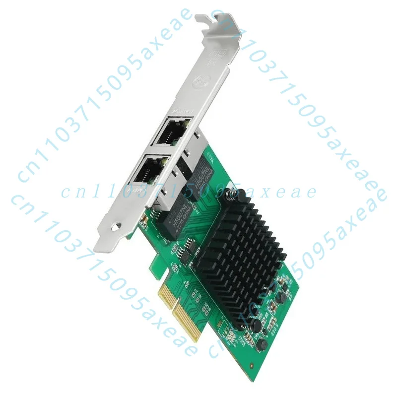 For Intel I350-T2 Chip PCI-E X4 Dual Port Gigabit Ethernet Network Interface Card NIC 2x RJ45 10/100/1000Mbps