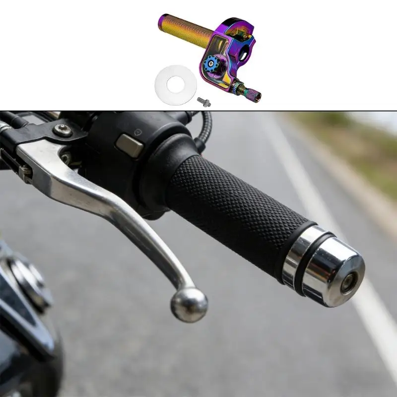 D5BE Additional Aluminum Mixture Motorbike Restrict Grip Highlighting Smooth Border Plan