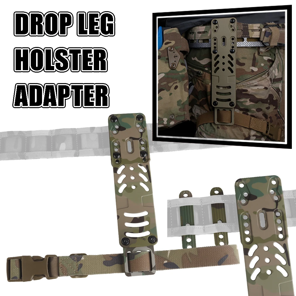 

Tactical Drop Leg Holster Adapter Duty Belt Accessories for QLS Kit Modular Holster Adapter with Thigh Strap Gun Holster Adapter