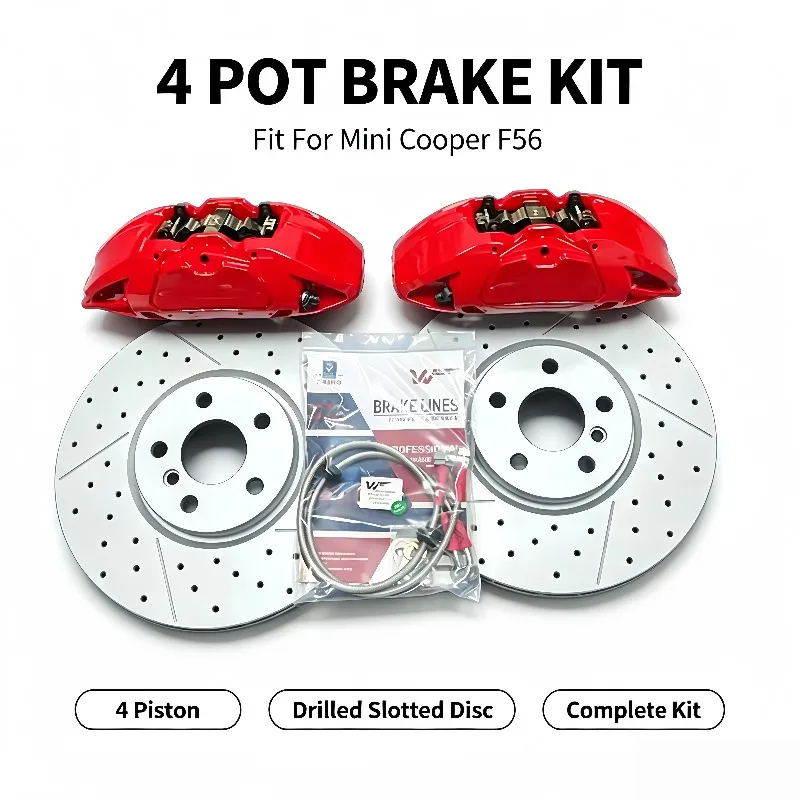 26 StyleRed Racing Brake Caliper Sports Modified Racing 4 PISTON Big Jcw Brake Kits For Bmw MiNi COOPER WORK F56 F55 57 F45 F60
