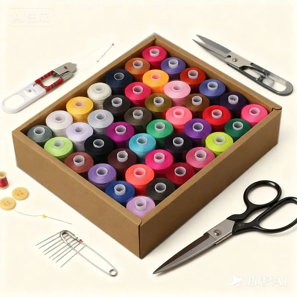 

1000 Yards Polyester DIY Colorful Threads 402 Hand Sewing Thread Sewing Machine Thread 42 Color Spool Set Hand Sew Thread