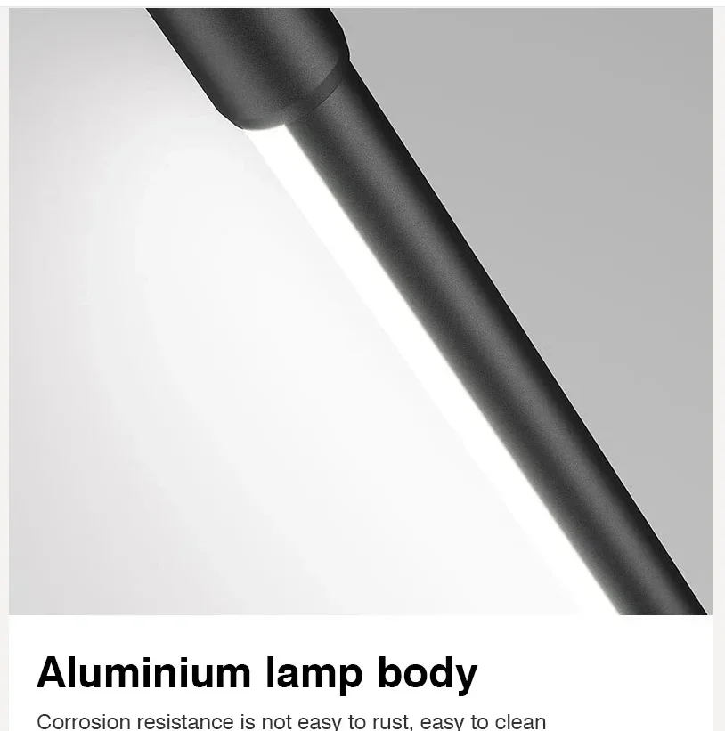 Minimalist Black Modern LED Pendant Lights Aluminum Chandeliers For dining room Bedroom Decor Bedside Background Hanging Lamp
