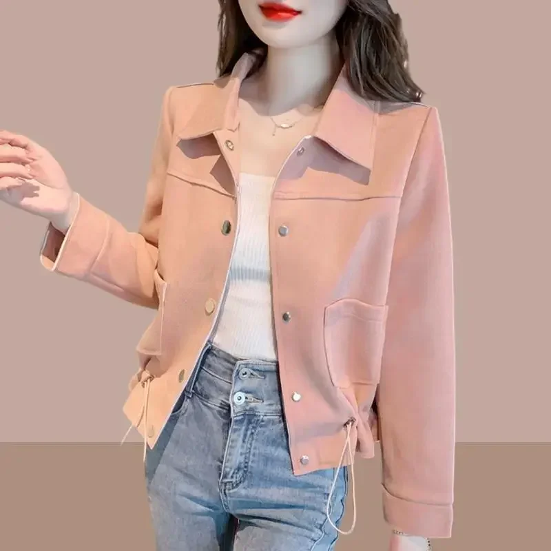 Female Coat Short Spring Autumn Women's Windbreaker Jackets Great Korean Reviews Clothes Cheap Clothing Promotion Demi-season