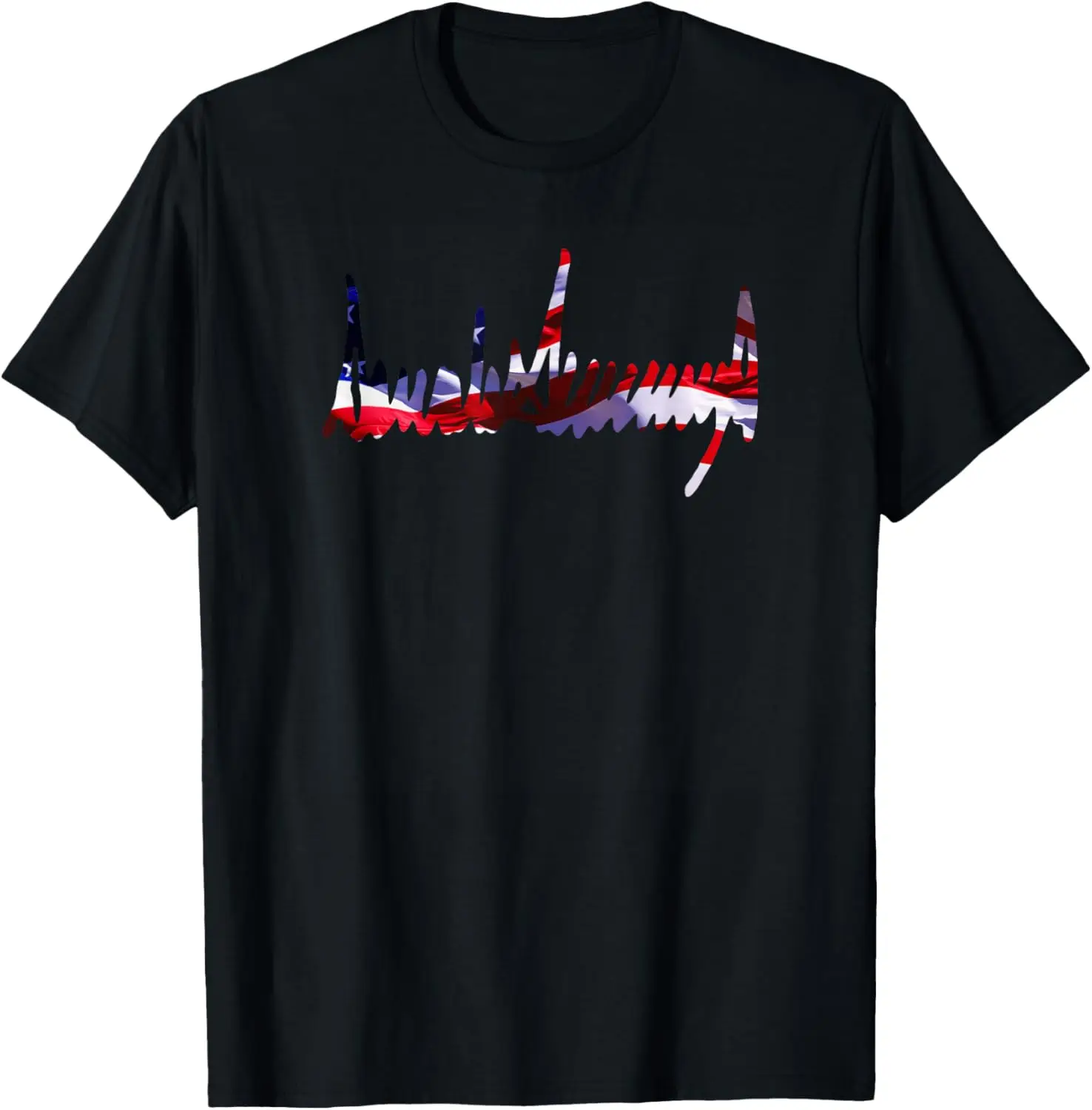 ประธานาธิบดี Trump Signature USA Flag 4 กรกฎาคม 2024 MAGA Tee เสื้อยืด