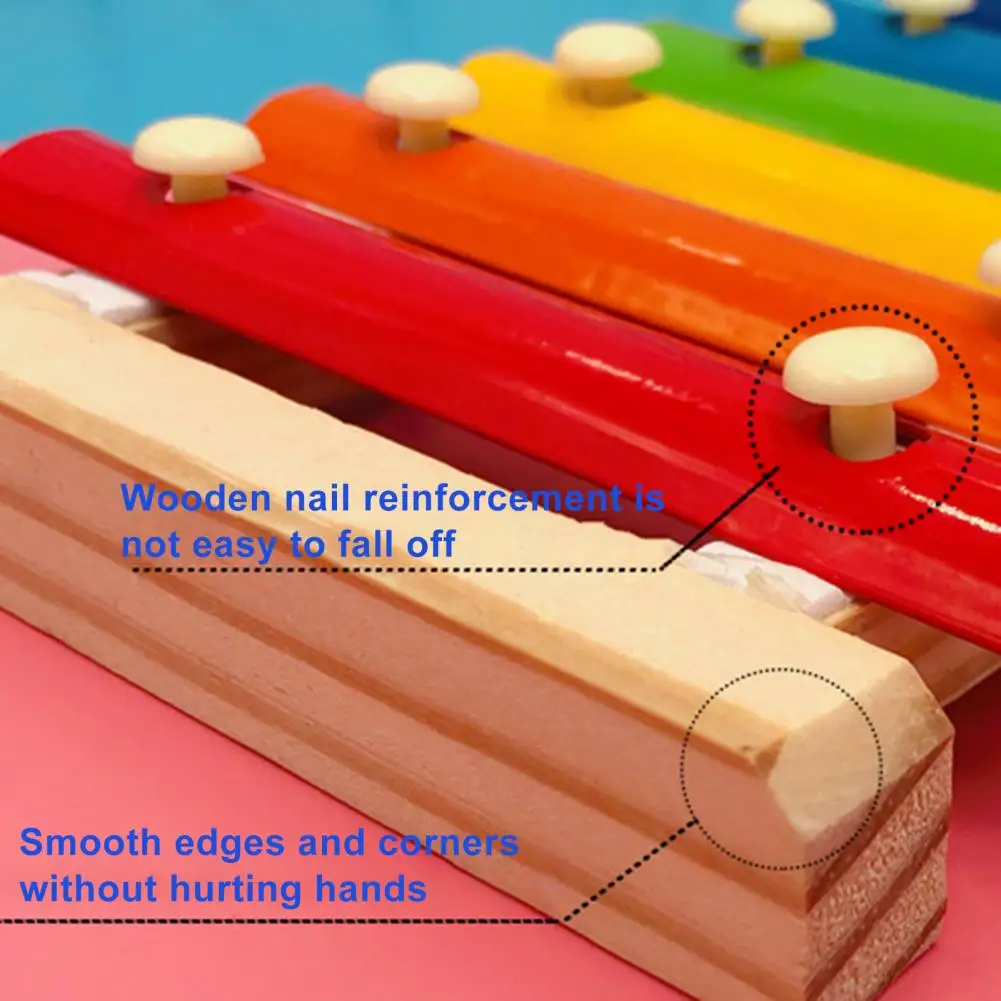 Kids Wooden Xylophone Educational Percussion Musical Instrument Toy for Toddlers Baby Wood Instrument Toys Accessories