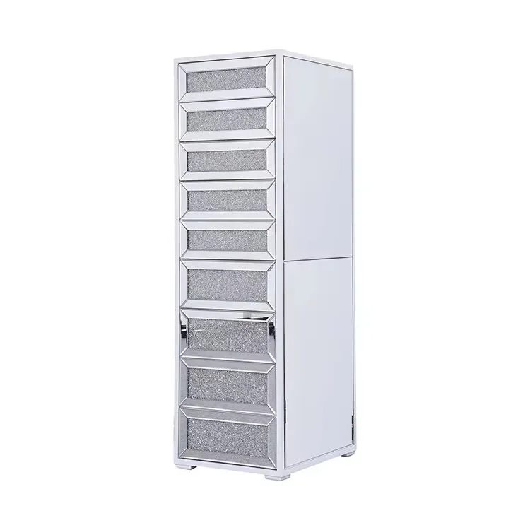 

Superior Antique Design, Modern Mirror Chest OEM Living Room Mirror Shoe Storage Cabinet, With 9 Drawers
