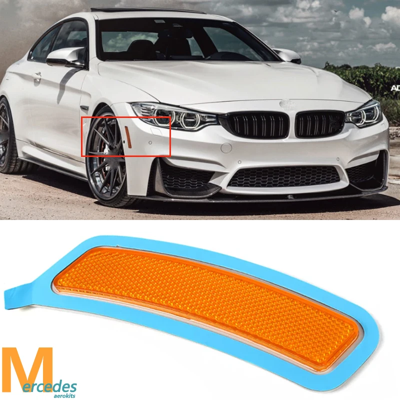 

Боковой габаритный отражатель для BMW F80 M3 F82 F83 M4 2014 2015 2016-2020, передний бампер, автомобильные фары, габаритная лампа