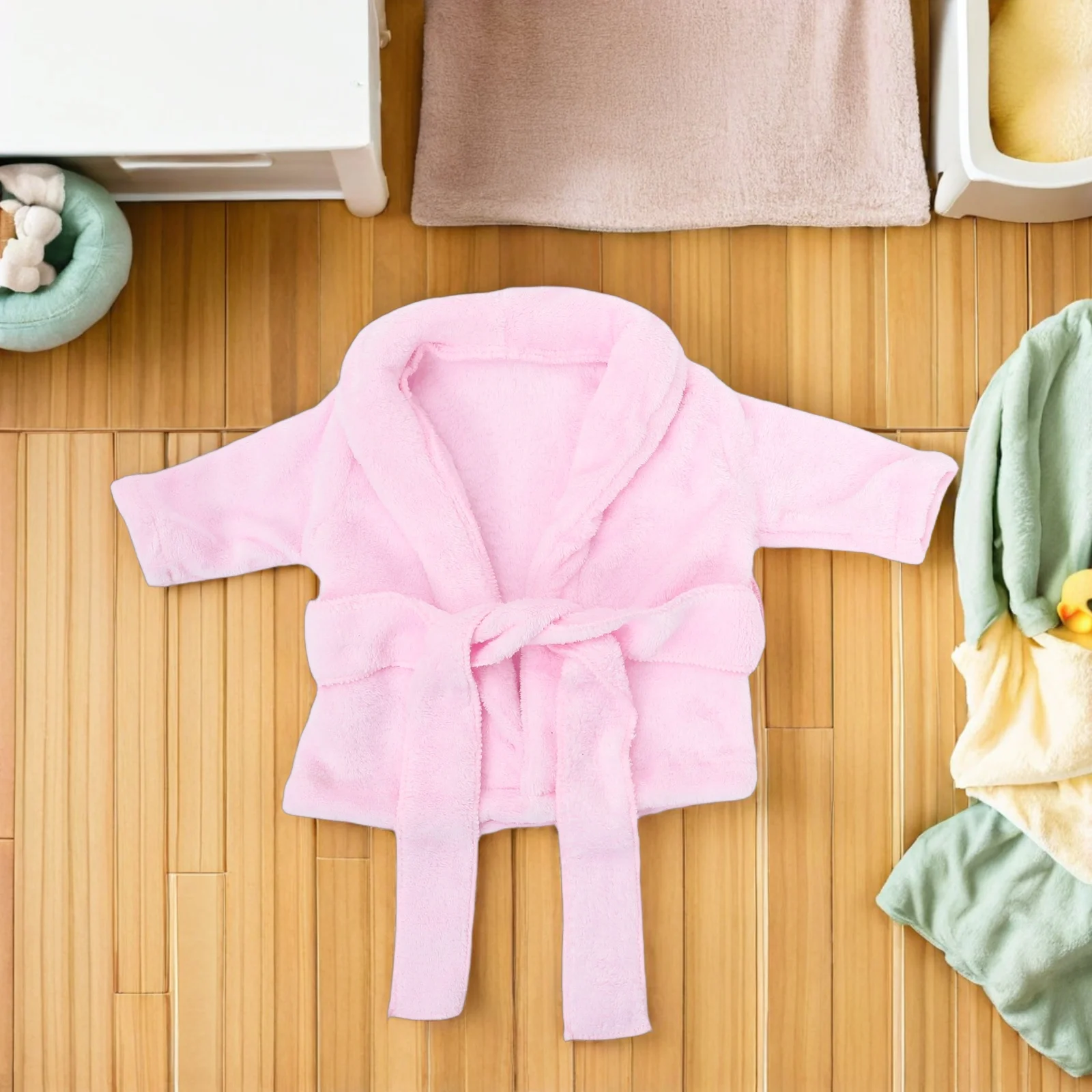 

Baby Bathrobe Newborn Cotton Towel Outfit For Infant Boys Girls Soft Absorbent Quick-Dry Washable Durable Simple Design