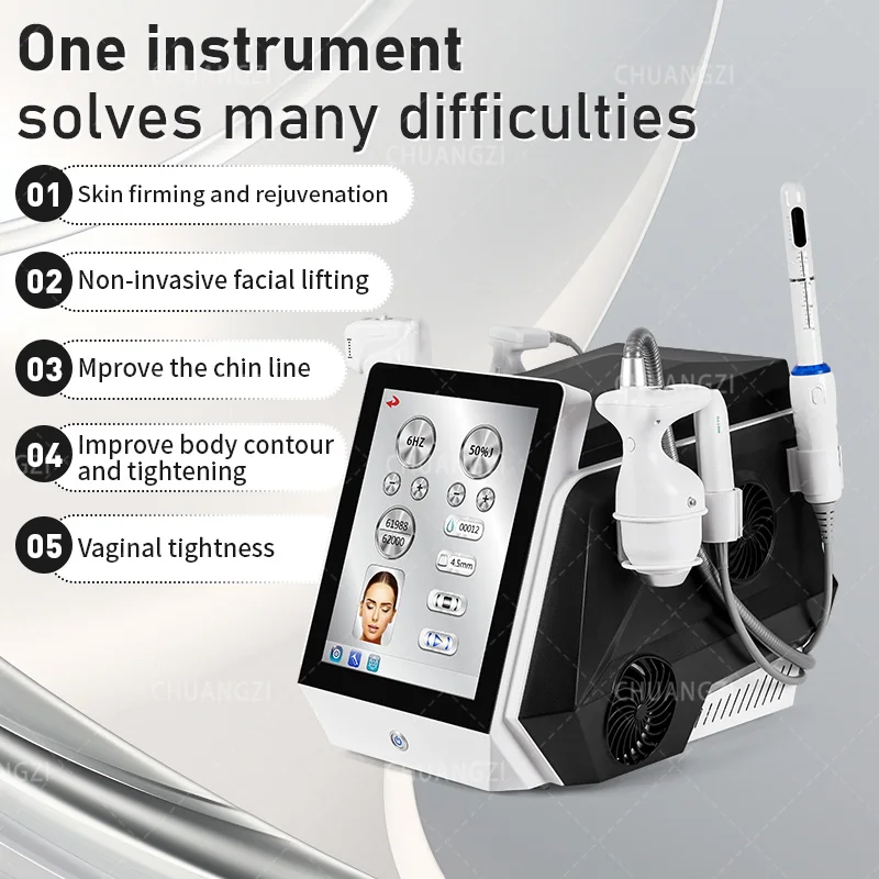 Facial Lifting Machine 6 In 1 Anti-Aging Skin Tightening Device Wrinkle Reduction Dark Circle Care Neck Lifting Machine