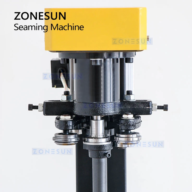 ZONESUN ZS-LYC160 Automatic Zip-top Can Capping Machine, Cans Sealing Machine, Paper Cans,PET Plastic Tank For Food Industrial