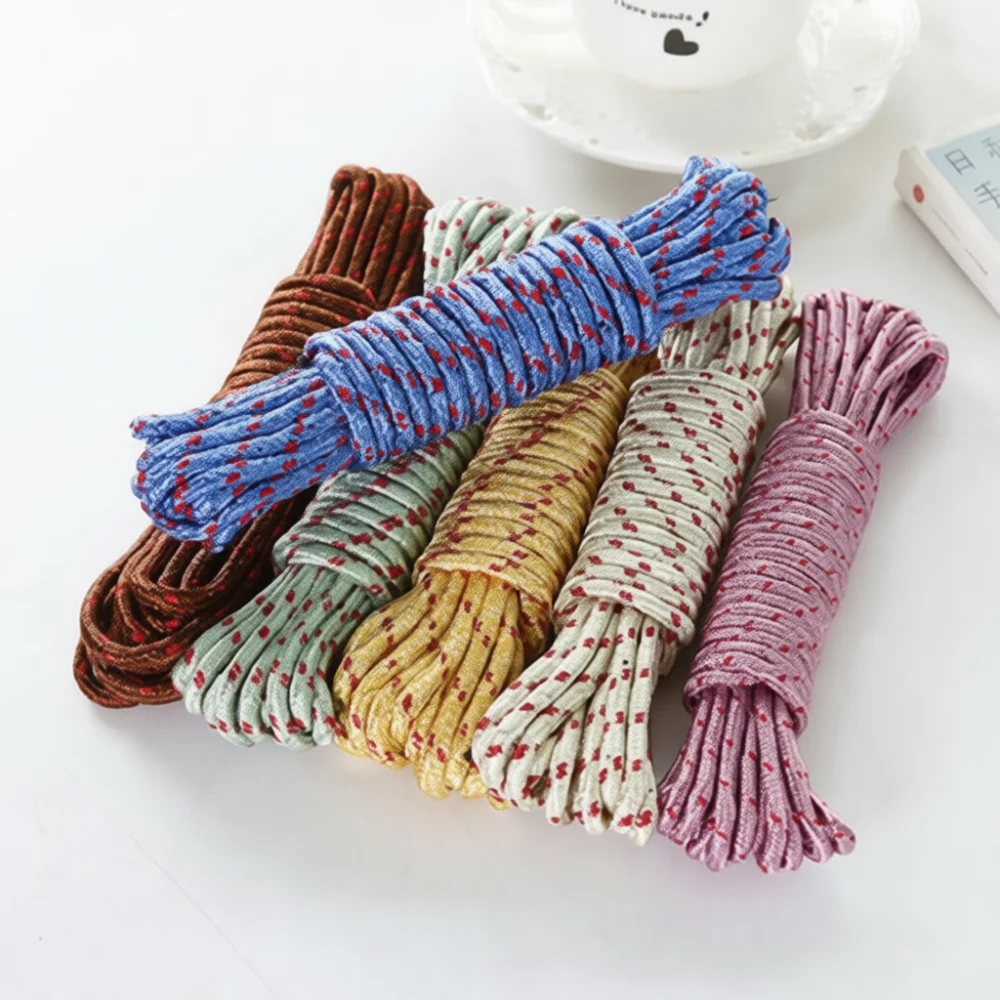 Durable Nylon Clothesline Multi Purpose Utility Rope For Home Indoor Outdoor Drying Laundry Storage Accessory