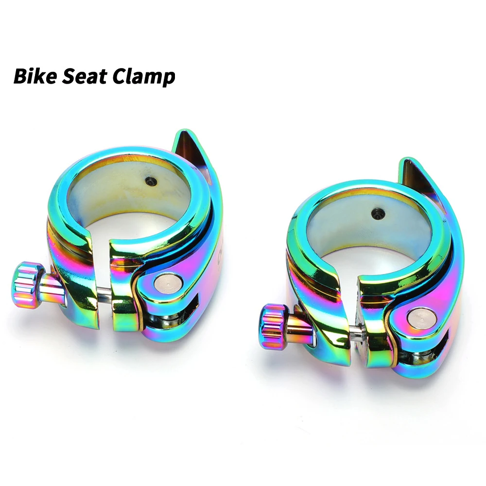 Folding Bicycle Seat Tube Clamp Is Suitable for Bicycle Seat Tube Clamp 40m/41mmCNC Colorful Seat Tube Clamp Accessories