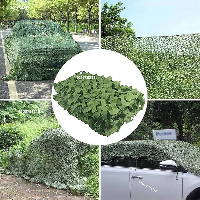 Doppelschichtiges Tarnnetz, Tarnnetz im Militärstil, geeignet als Balkon-Schattennetz oder für Campingzwecke. – Detail 7