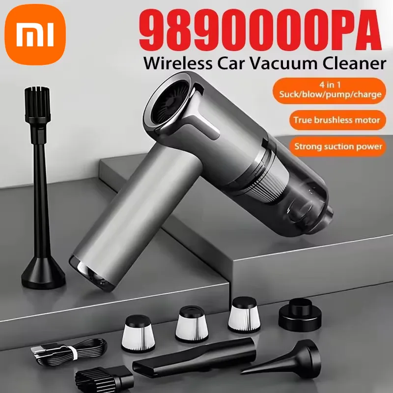 Xiaomi 9890000 Pa 4 em 1 aspirador de pó carro poderosa máquina limpa para eletrodomésticos limpo sem fio portátil aspirador limpo