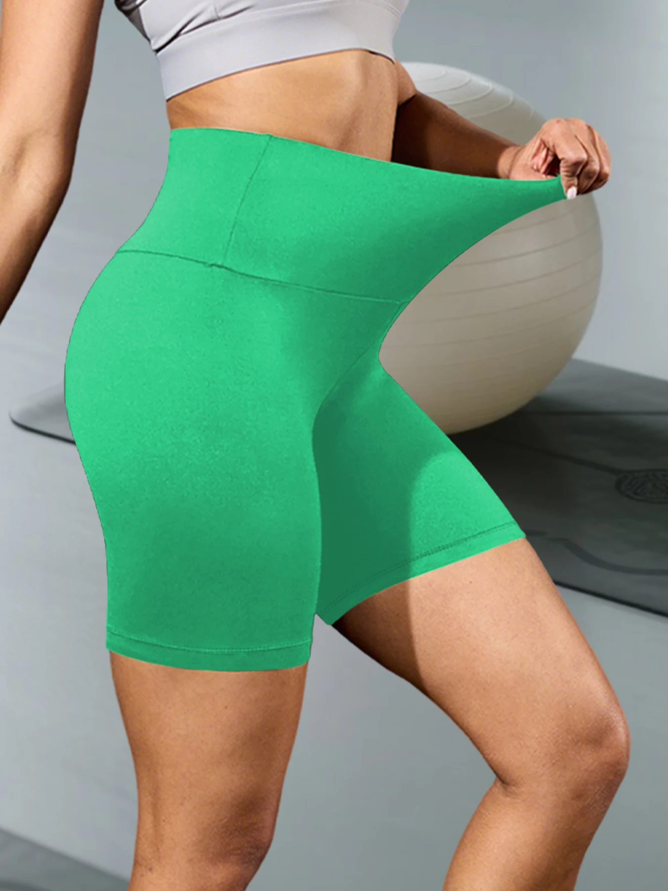 

Женские шорты-велосипедки с высокой талией, очень мягкие, непрозрачные, для тренировок, йоги, бега, дома и повседневной носки