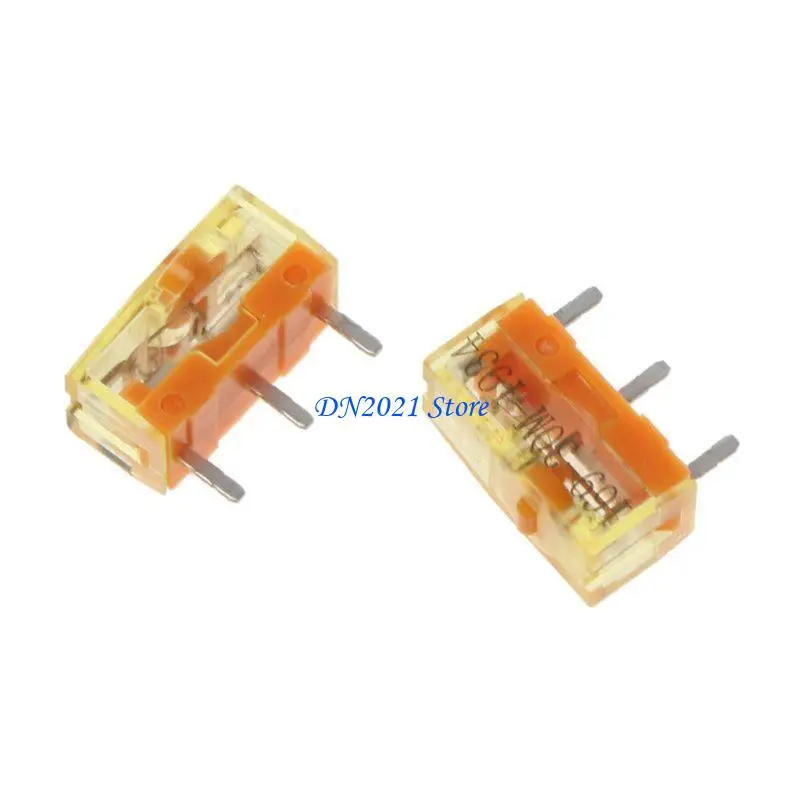 

F3KE 2Pcs New Original TTC Dustproof Gold Micro Switch 3pin Gold Alloy Contact 30M