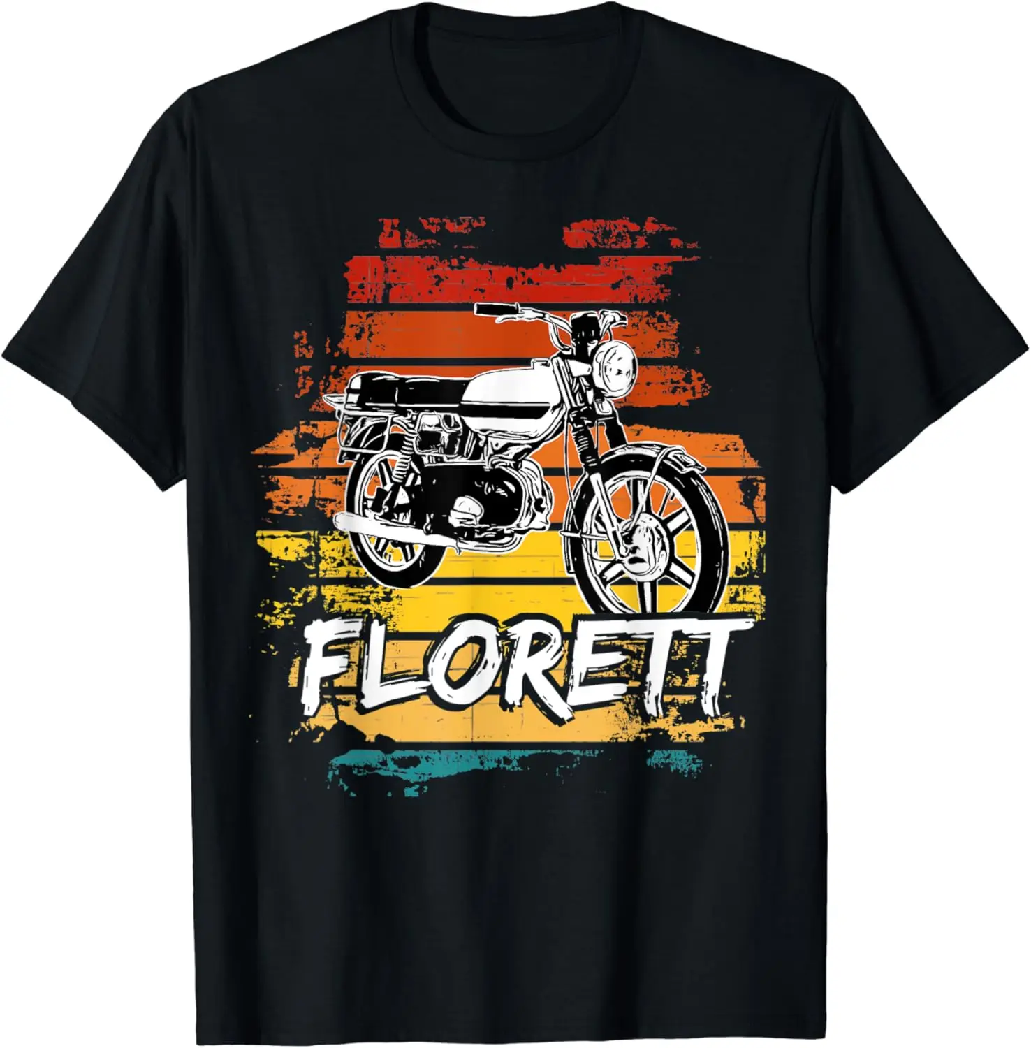 Kreidler Florett moped classic car moped old moped 80s T-Shirt Casual O-Neck Tee Shirts Streetwear