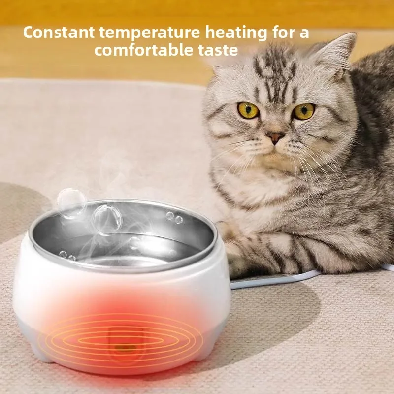 

Heated Ceramic Pet Bowl Constant Temperature Water Dispenser for Cats And Dogs Yogurt Maker Food Bowl Winter Pet Water Bowl