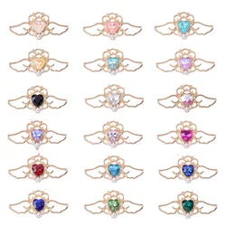 10PCS Baroque pendant fashion trend hollow love wings alloy accessories wholesale personalized collarbone chain earrings accesso