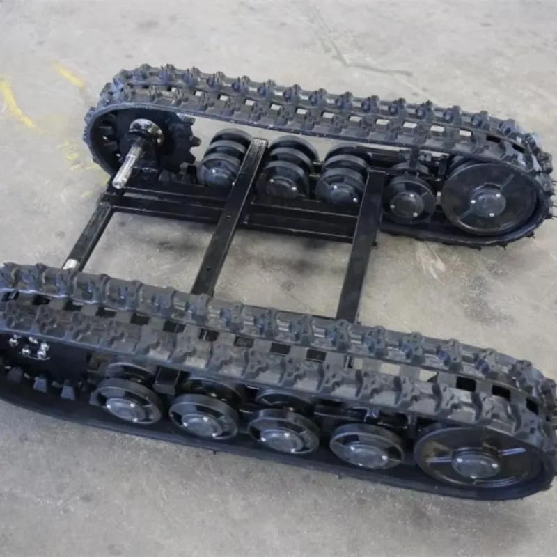 

Custom Rubber Track Chassis Undercarriage With 100-2000kg Load Weight For Construction Equipment