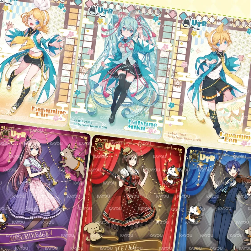 KAYOU Genuine Hatsune Miku Vol.3 Series Cards Cute Cartoon Anime Collection Cards SE Game Peripheral Toys Girls Gifts