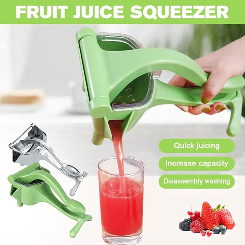 Fruit Juice Squeezer Manual Stainless Steel Juicer Detachable for Pressing Lemons Oranges Home Restaurants and Bars Kitchen Tool