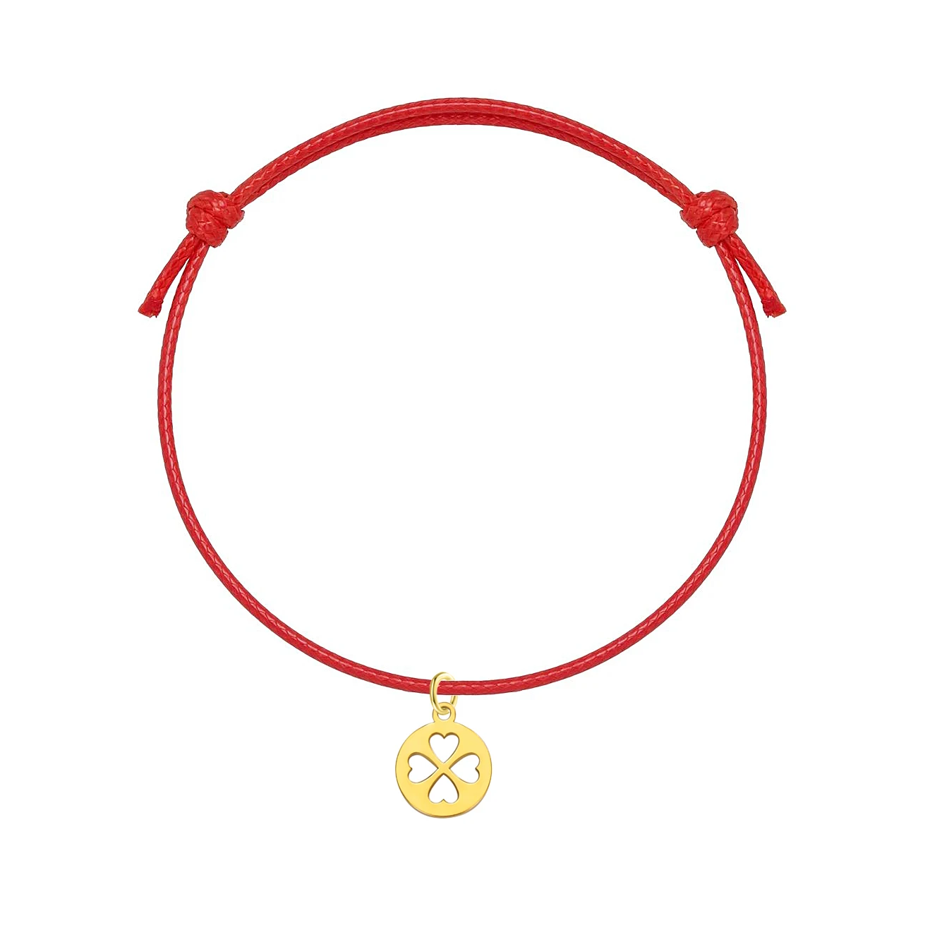 الفولاذ المقاوم للصدأ دائرة مستديرة الجوف أربع أوراق البرسيم سحر سوار المرأة 2025 موضة جديدة يدويا مشمع الحبل مجوهرات هدية