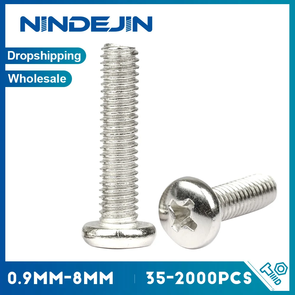 

NINDEJIN Винты с крестообразной головкой M2 M2.5 M3 M4