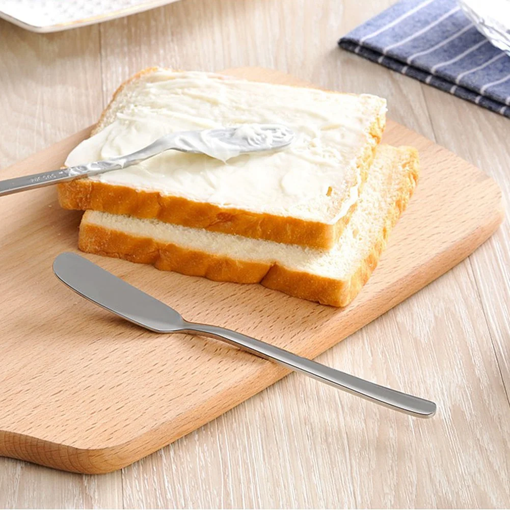 304 Stainless Steel Spreading Utensil for Butter Cream Cheese and Soft Foods with Mirror Polished Finish and Ergonomic Shape