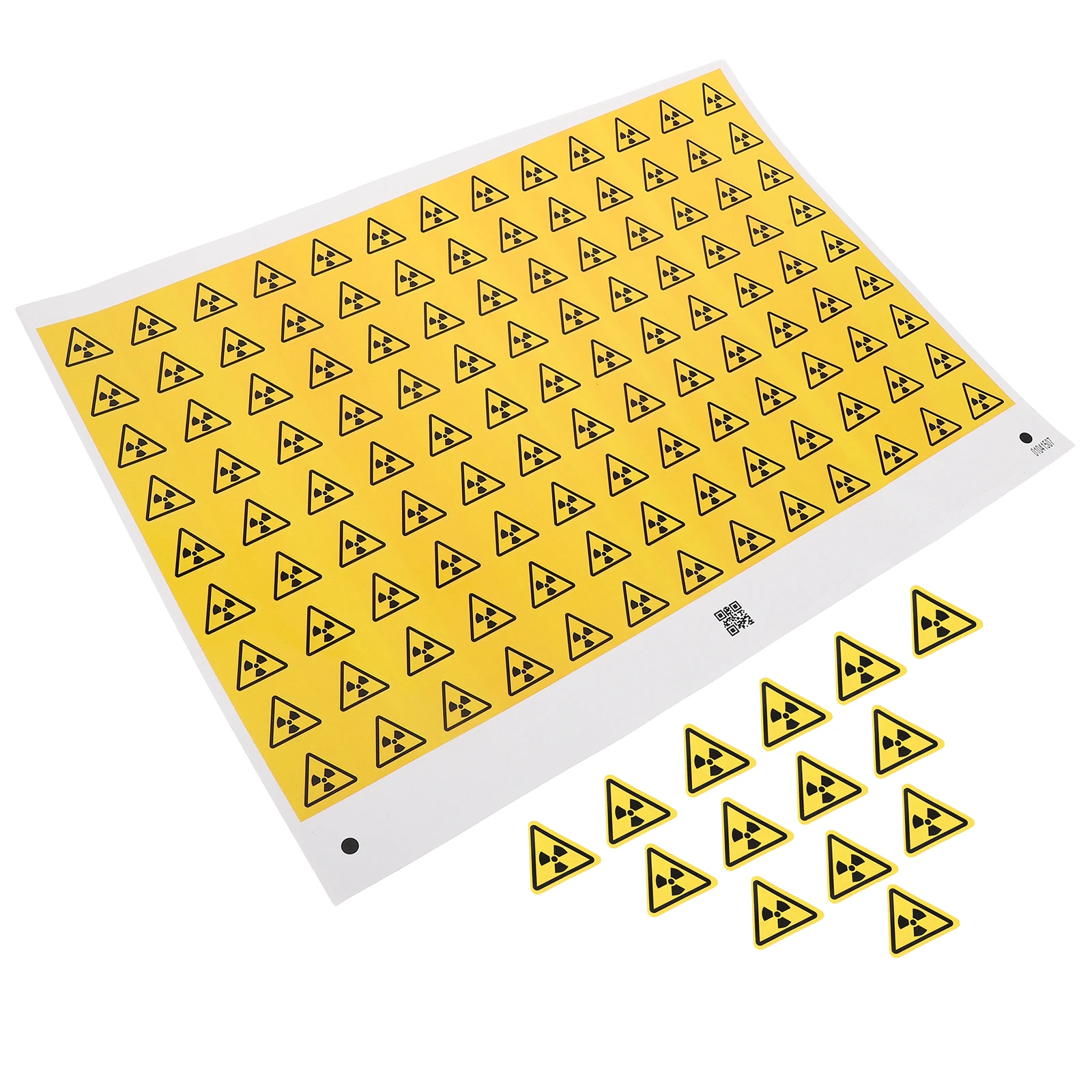 290pcs Radiation Warning Sticker High Visibility Durable Safety Label For Electrical Equipment Lab Plant Traffic Safety