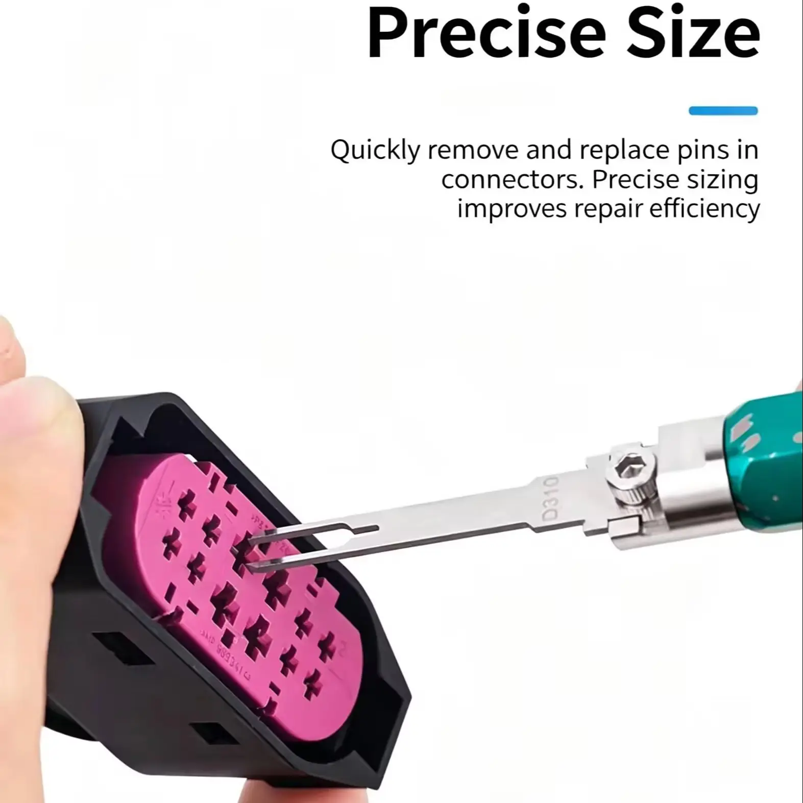 27 Piece Automotive Needle Puller Terminal Pointed Double-Needle Wire Harness Plug Extraction and Pushing Needle Kit ST5284-1