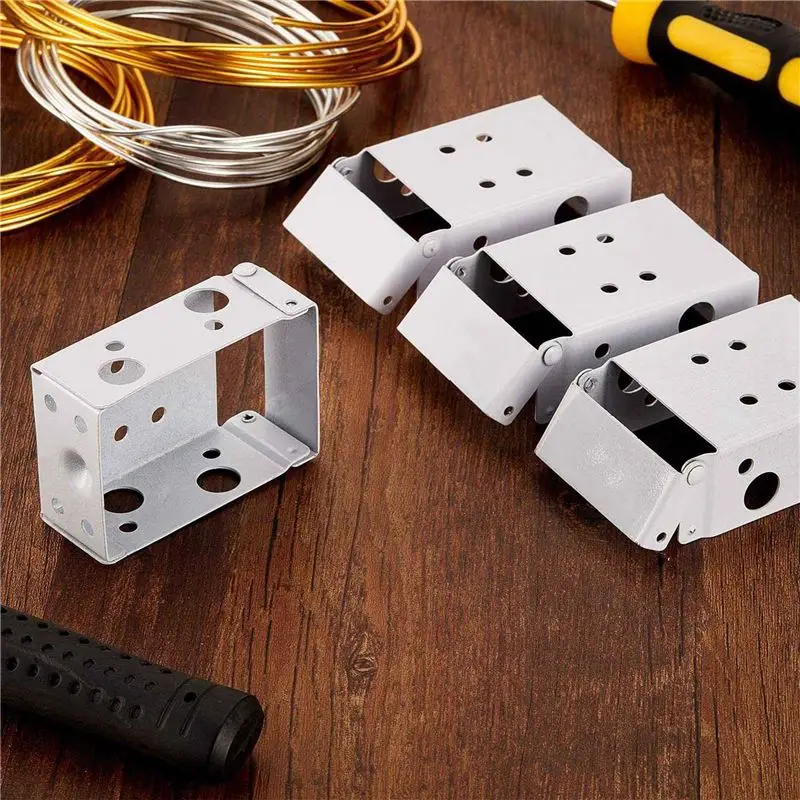 8 Pieces Blind Brackets 2 Inch Low Profile Box Mounting Bracket For Headrail (White)-B61B