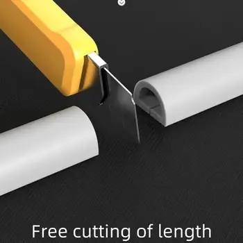 Dropship1M 拉鍊式線套管 柔性尼龍線管理整理器 線材隱藏保護套 黑色 8 最佳銷售 電線隱藏器 - №7