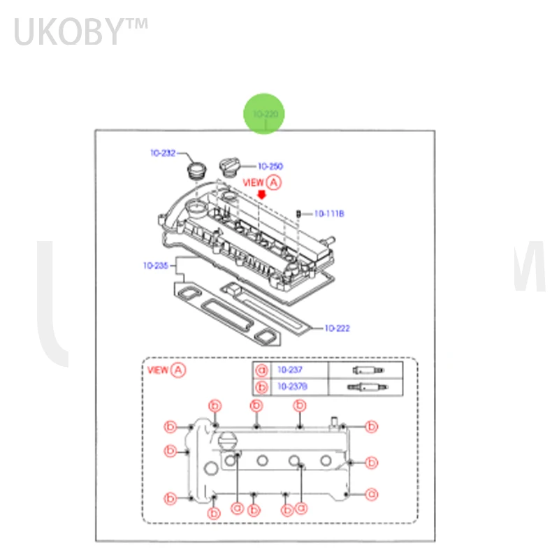 apply Wi nn in g 2.3/Ma x Valve cover 6M8G6M293BM aluminum L35G10210