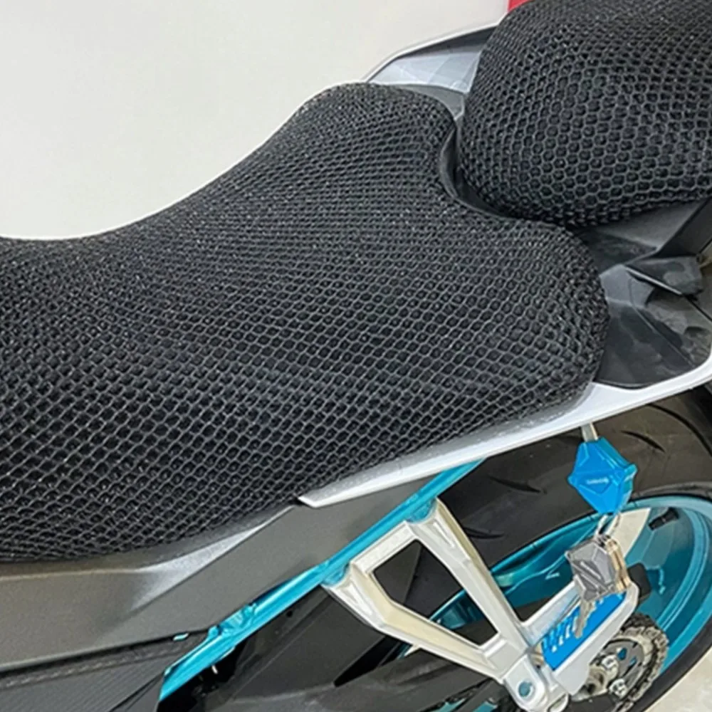 

For CFMOTO 250SR MY22 300SR 450 SR 250NK Motorcycle Rear Seat Hump Cushion Cover Net 3D Mesh Protector Insulation Cushion Cover