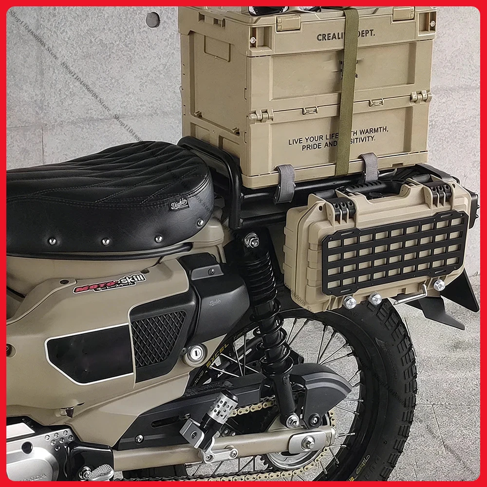 Motorcycle Tactical Storage Box - Aluminum Alloy - close-up view