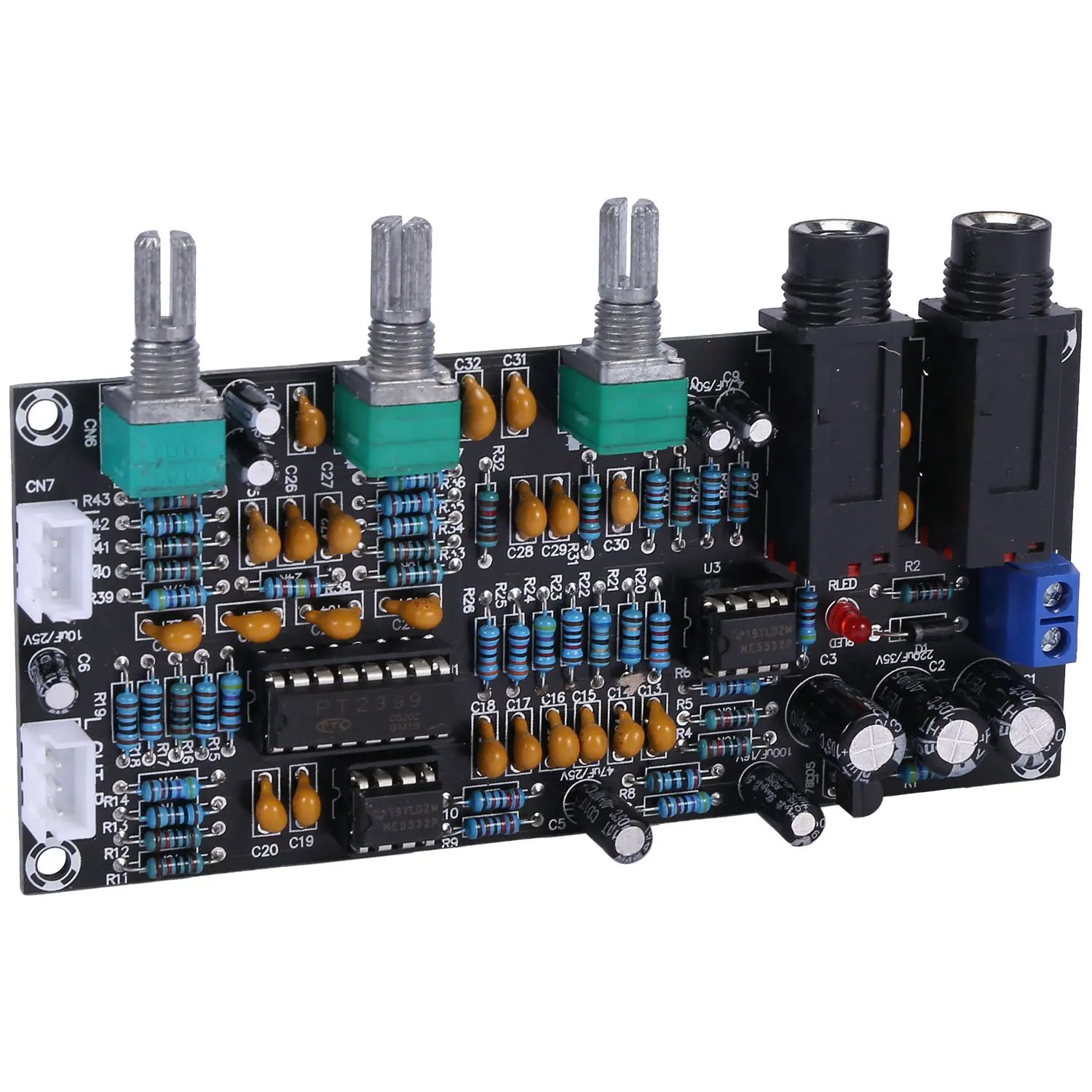 PT2399 Digital Microphone Amplifier Board Reverberation Karaoke Reverb Amplifier NE5532 Pre-Amplifier Tone Board