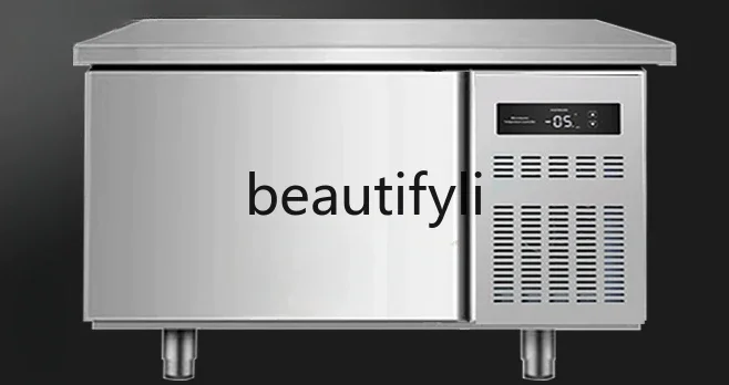 E132 منضدة مبردة، فريزر تجاري، ثلاجة أفقية، حليب مجمد، متجر شاي طازج