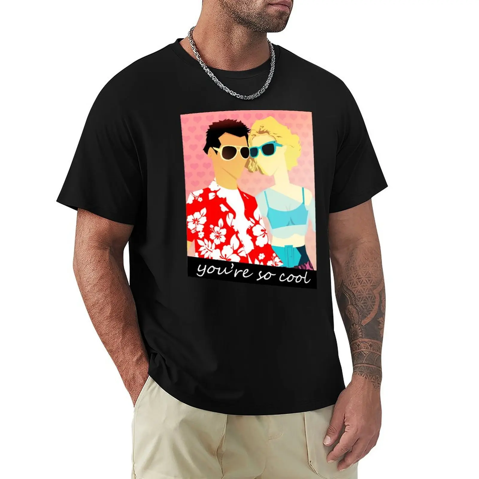 

True Romance Caricatures T-Shirt Quick Dry Sports Short Sleeve Tee