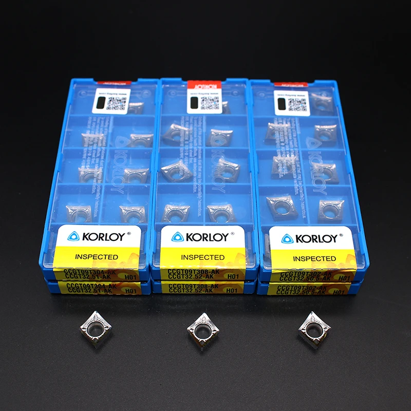 CCGT09T302 CCGT09T304 CCGT09T308 AK H01 الألومنيوم القاطع شفرة إدراج أداة القطع تحول أداة أدوات التصنيع باستخدام الحاسب الآلي AL + سبائك القصدير الخشب