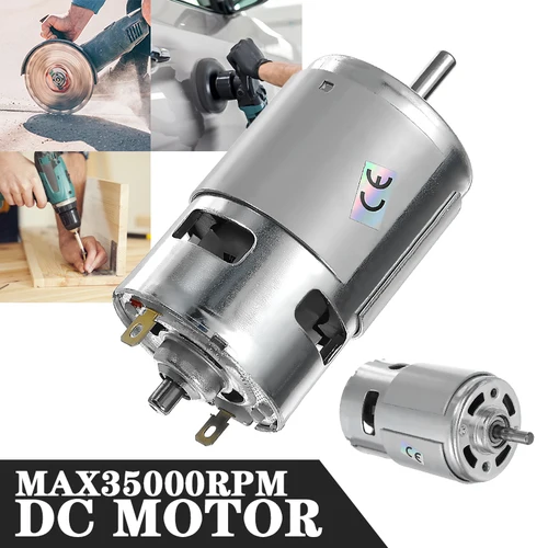 Imagen 1 del producto Motor de engranaje de alto Torque, componente electrónico, 775 RPM, 12V-24V de CC, máximo 21000RPM