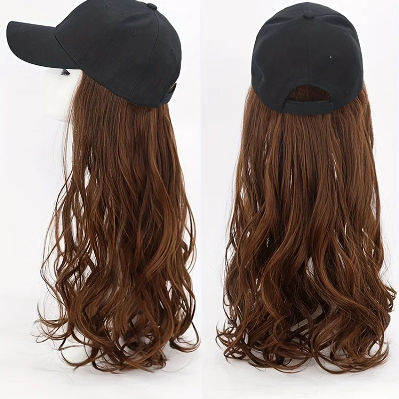 22 inch Four Colors Wave Wig Accessories with Baseball Cap