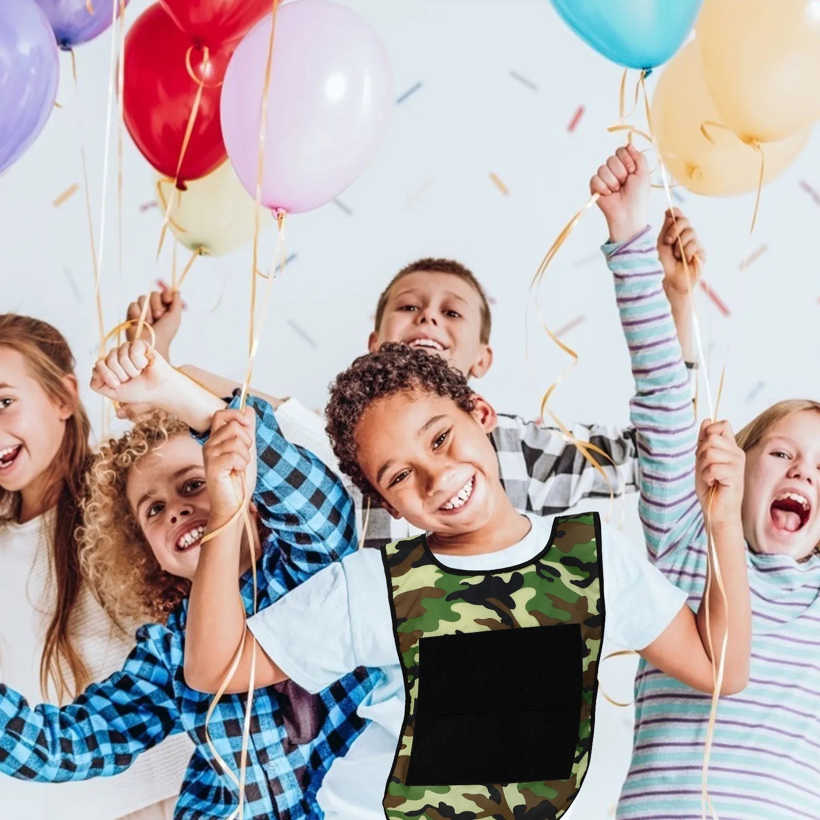 

2Sets Sticky Ball Vest for Kids High Quality Oxford Cloth Wide Playing Game Props Assorted Color Sticky Ball Vest