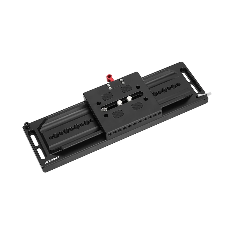 

CAMVATE Standard ARRI 12-дюймовая скользящая пластина "ласточкин хвост" с быстроразъемной Опорной пластиной для DSLR-камеры, система поддержки плечевого крепления
