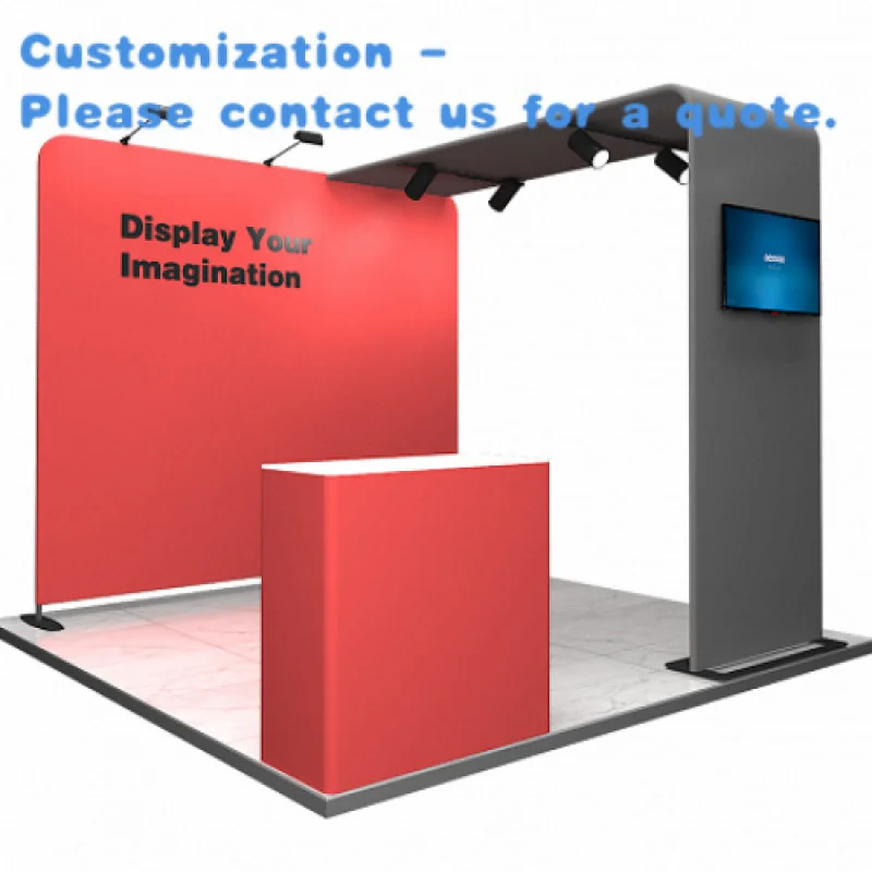 custom.3*Aluminum Fabric Wall Display Stand Easy Installation Standard Exhibition Booth Trade Shows