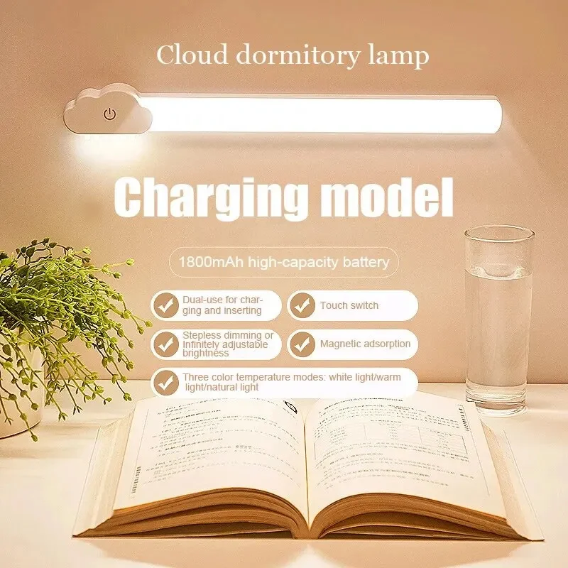 

Led Wall Lamp With Touch Sensitive Motion Sensor Led Night Light Multi-Funtion Intelligent Induction Dimming Chargeable Light